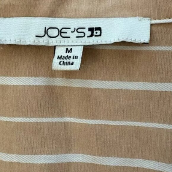 Joe's Jeans Striped Pleated Shirt - M - Picture 5 of 8